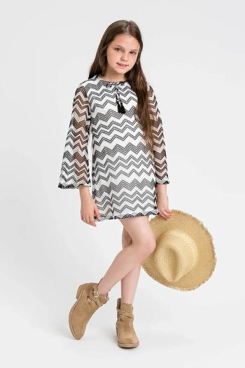 Dievčenské šaty Twinset čierna farba, mini, rovný strih, 251GJ2550
