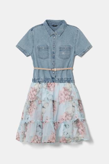 Dievčenské šaty Guess midi, áčkový strih, J5RK31 D4EU0