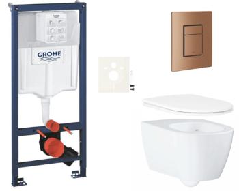 Závesný wc set do ľahkých stien / predstenová montáž GROHE Essence SIKOGRSESSCDL0