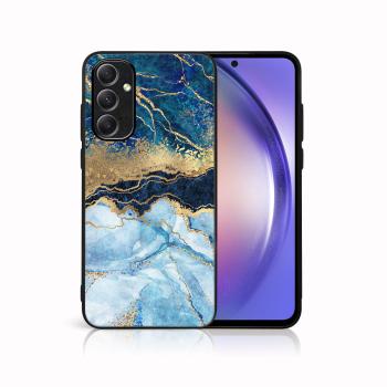 MY ART Ochranný obal Samsung Galaxy A34 5G BLUE MARBLE (141)