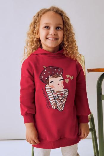 Dievčenské šaty Mayoral červená farba, mini, oversize, 4928
