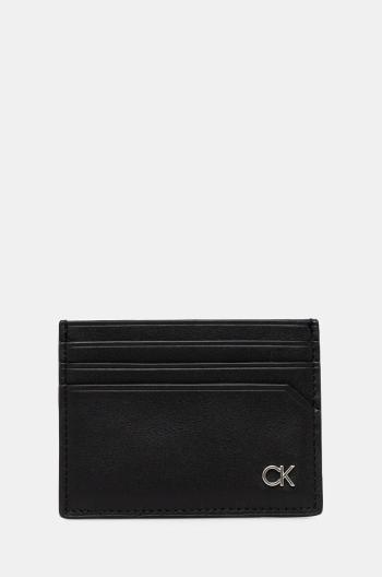 Opasok a kožený obal na karty Calvin Klein čierna farba, K50K512541