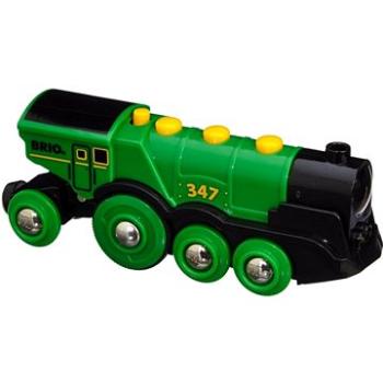 Brio World 33593 - Veľká zelená akčná lokomotíva (7312350335934)