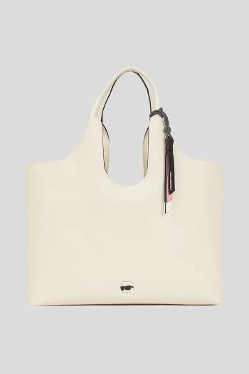 Kabelka Karl Lagerfeld biela farba, A3W30096