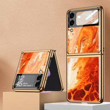 GKK GLASS Luxusný kryt Samsung Galaxy Z Flip4 5G FIRE