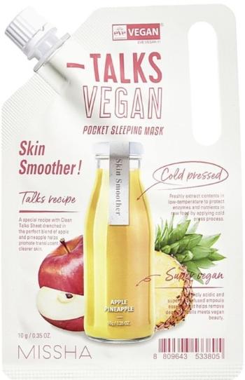 Missha Vegánska nočná pleťová maska Talks Vegan Squeeze Skin Smoother (Pocket Sleeping Mask) 10 g