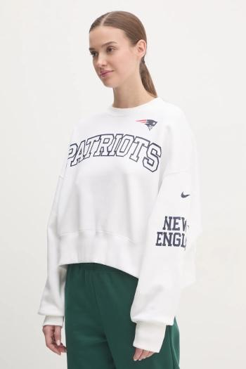 Mikina Nike New England Patriots dámska, béžová farba, s potlačou, 01D7-11QR-8K-AZ1