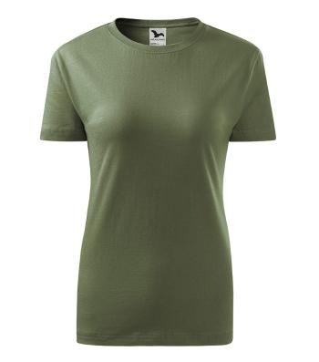 MALFINI Dámske tričko Basic - Khaki | XS