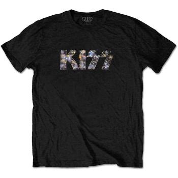 Kiss tričko Logo Čierna XL