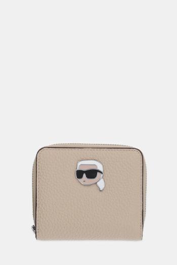 Peňaženka Karl Lagerfeld dámska, béžová farba, A1W32126