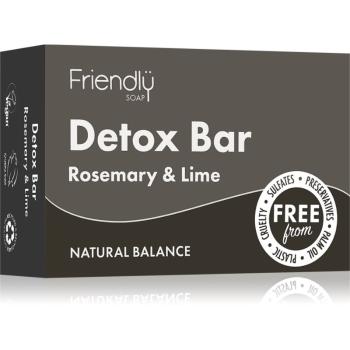 Friendly Soap Detox Bar Rosemary & Lime săpun natural 95 g