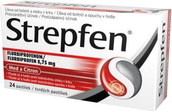 STREPFEN Med a citrón pastilky 24 pastiliek