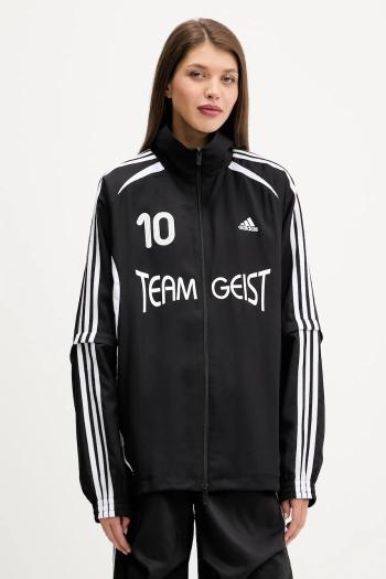 Mikina adidas Originals Ovzd Tracktop čierna farba, s potlačou, KE7569