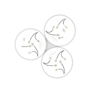 LED stropné osvetlenie Trio Groovy biela 642110331