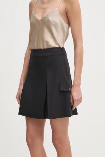 Sukňa Liu Jo čierna farba, mini, áčkový strih, TA5252 T1817