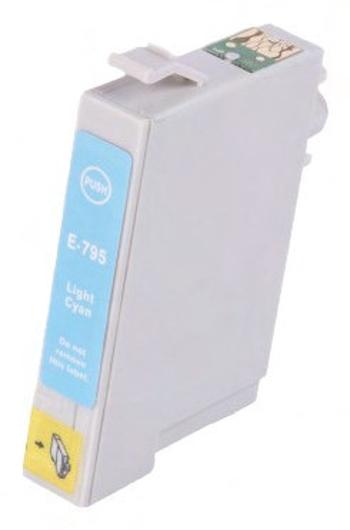 EPSON T0795 (C13T07954010) - kompatibilná cartridge, svetlo azúrová, 18ml