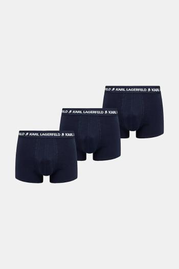 Boxerky Karl Lagerfeld 3-pak pánske, tmavomodrá farba, A1M47151
