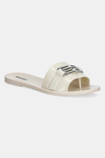 Šľapky Melissa MELISSA BABE M CHIC AD dámske, béžová farba, na plochom podpätku, M 36000.BF048