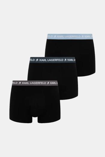 Boxerky Karl Lagerfeld 3-pak čierna farba, A1M47021