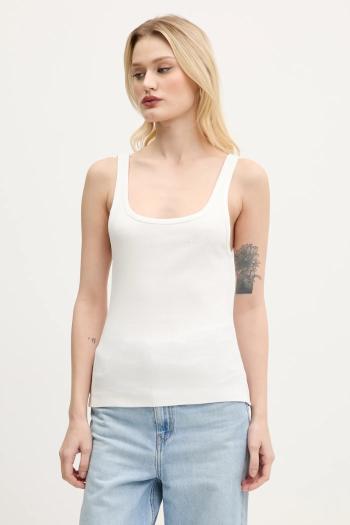Bavlnené tričko MM6 Maison Margiela biela farba, S52NL0070.M20054