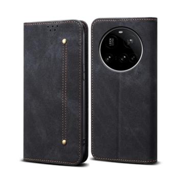 DENIM Peňaženkový kryt pre Xiaomi 15 Ultra čierny