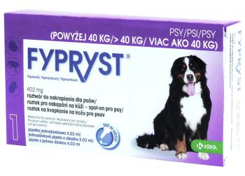 FYPRYST 402 mg Psy nad 40 kg Roztok na kvapkanie na kožu pre psov 1 ks