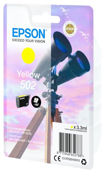 Epson 502 C13T02V44020 žlutý (yellow) originálna cartridge, výprodej