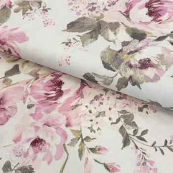 Dekoračná látka premium Classic Painted Rose obrusovina