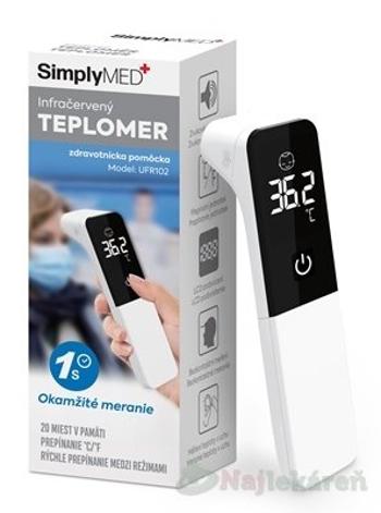 Infračervený teplomer SIMPLYMED model UFR102, 1 ks