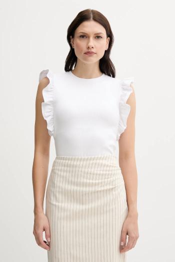 Top United Colors of Benetton biela farba, 3FMED10A3