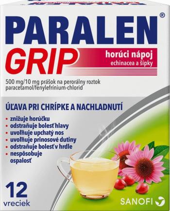 PARALEN Grip Horúci nápoj echinacea a šípky 12 vrecúšok