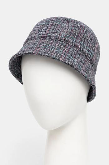 Klobúk Kangol WARPED HERRINGBONE DOME tmavomodrá farba, K5430.NG411