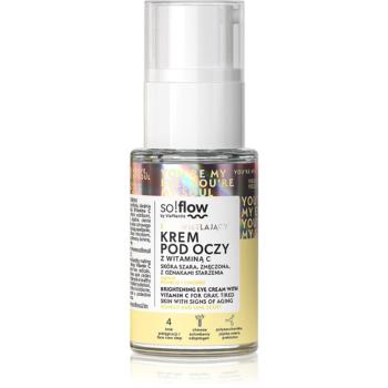 so!flow Brightening Eye Cream With Vitamin C méregtelenítő és élénkítő krém a szemkörnyékre C vitamin 15 ml