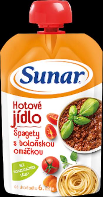 SUNAR príkrm špagety s boloňskou omáčkou 6m+ 120 g