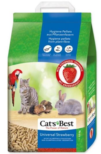 Podstielka pre zvieratá CATS BEST Universal Strawberry 5,5kg  (10L)