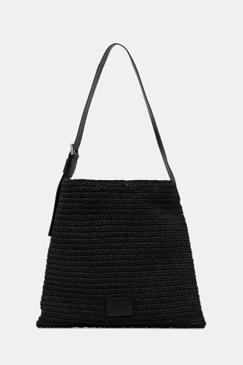 Kabelka AllSaints ASHA čierna farba, W249XC