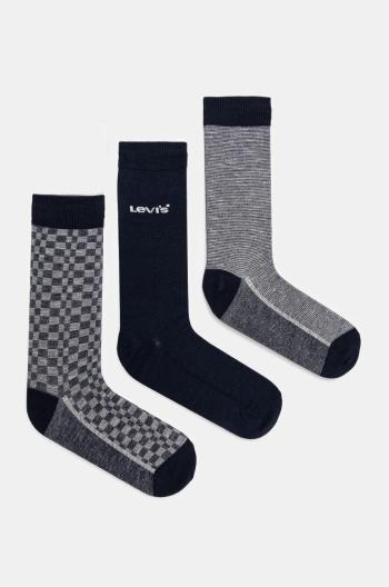 Ponožky Levi's 4-pak tmavomodrá farba, 37157-1167