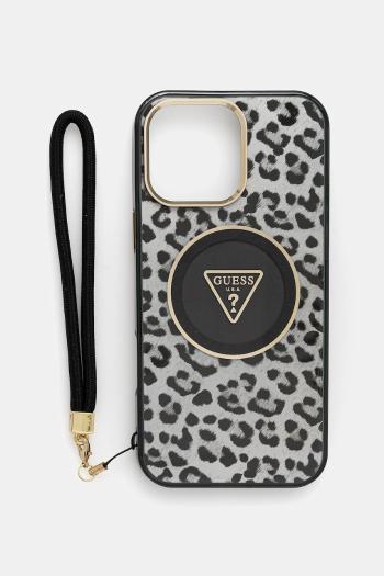 Puzdro na mobil Guess iPhone 16 Pro Max čierna farba, GUHMP16XHLORSSK