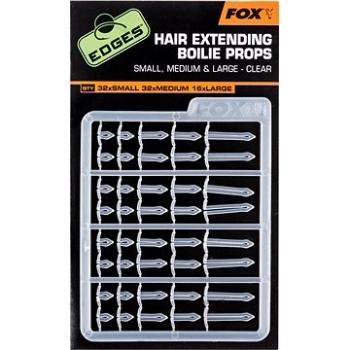 FOX Edges Hair Extending Boilie Props Clear S32+M32+L16 ks (5055350241417)