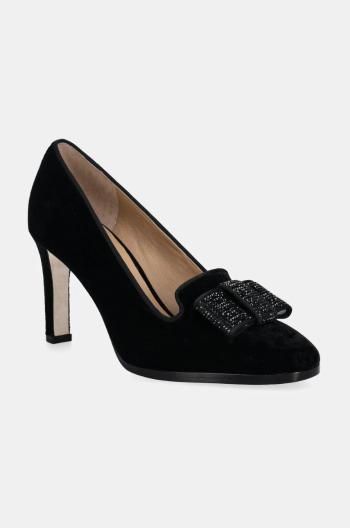 Lodičky Lauren Ralph Lauren Corah čierna farba, 802917408002