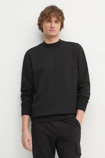 Mikina Calvin Klein Jeans pánska, čierna farba, jednofarebná, J30J326754