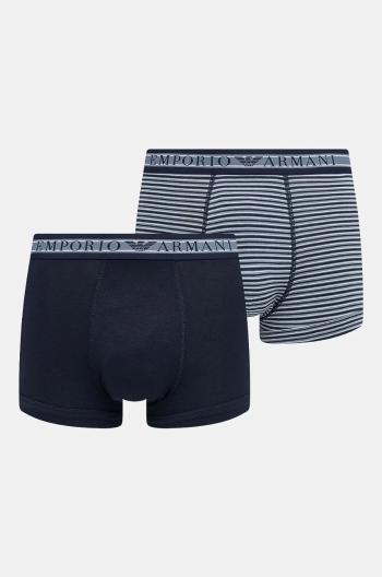 Boxerky Emporio Armani Underwear 2-pak pánske, tmavomodrá farba, 111210 4F542