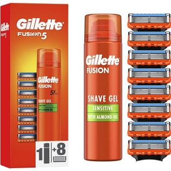 GILLETTE Fusion5 8 ks + Gél (7702018610389)