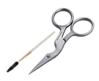 Tweezerman Nožnice a kefka na obočie Brow Shaping Scissors & Brush Stainless Steel