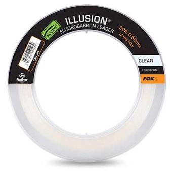 Fox fluorocarbon edges illusion leader naturals clear 50 m - 0,50 mm 13,6 kg