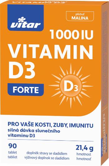 VITAR Vitamín D3 FORTE 1000 IU 90 tabliet