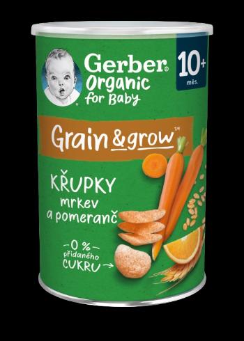 GERBER Organic chrumky s mrkvou a pomarančom 35 g