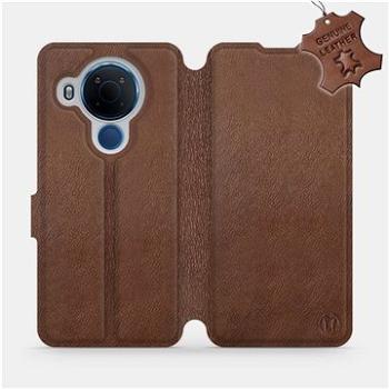 Kožené flip pouzdro Nokia 5.4 - Hnědé -  Brown Leather (5903516647781)