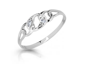 Cutie Diamonds Krásny prsteň z bieleho zlata s diamantmi DZ6735-1242-10-X-2 54 mm