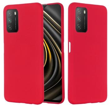 RUBBER Gumený kryt Xiaomi Poco M3 červený